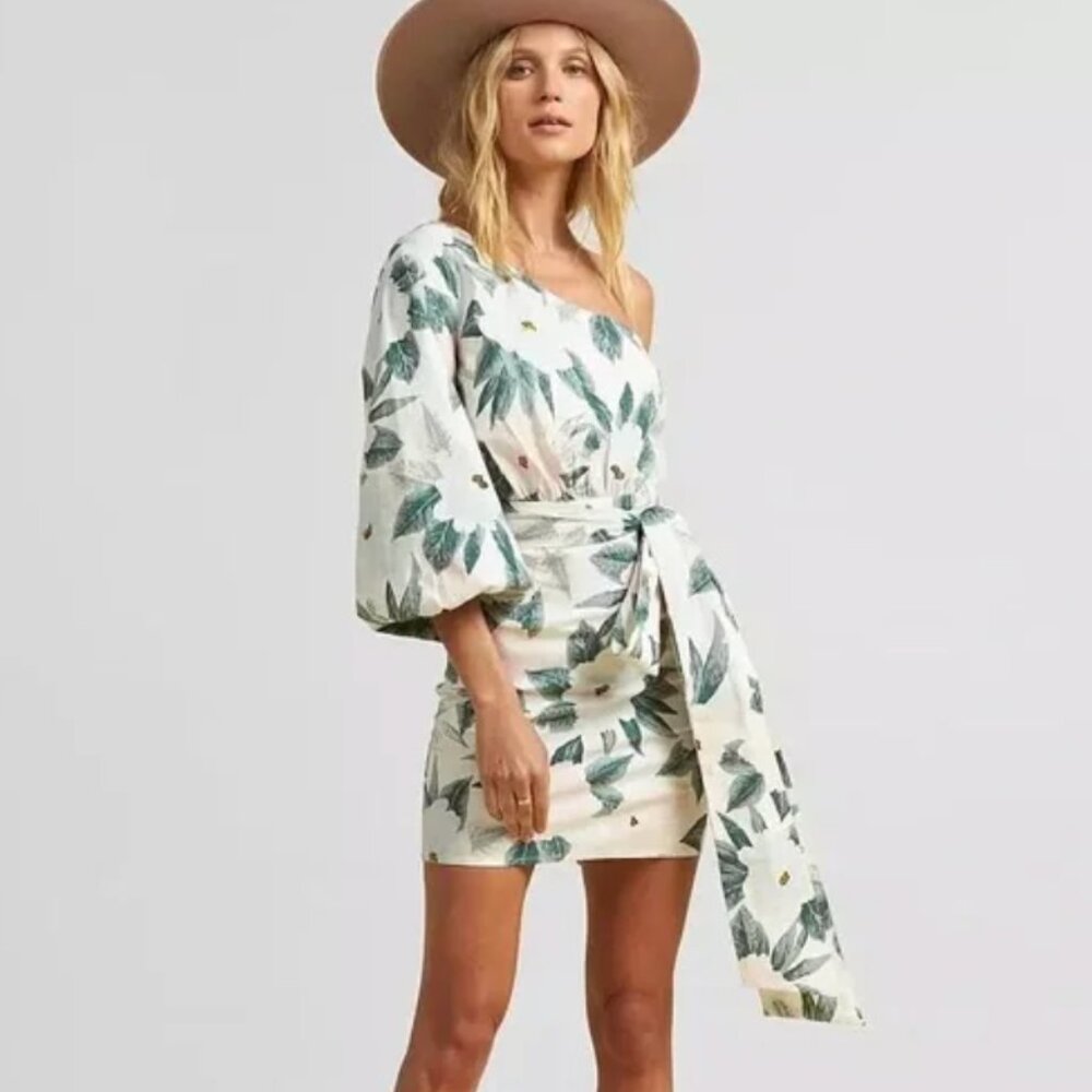 Billabong x The Salty Blonde Dress, Floral/Off the shoulder, Size S, NWT